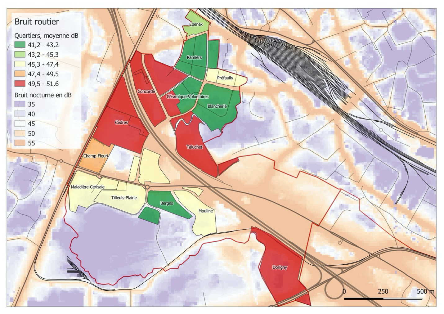 Traffic noise - Chavannes-près-Renens